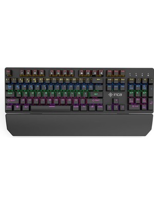Inca IKG-445T Phaldor Rgb Mechanıcal Gamıng Keybord, Blue Switch Mekanik KLAVYE,106 Tuş, 22 Farklı LED Aydınlatma Modu,50 Milyon Tuş Ömrü,çıkarılabilir Bilek Desteği