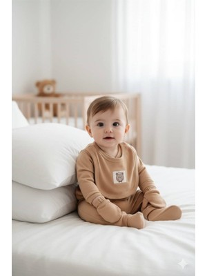 Diamondstar Erkek Bebek Aplikeli 5 Li Zıbın Hastane Çıkış Seti