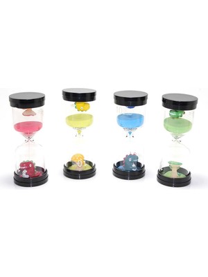 Feyza Design 10 Dakika Renkli Kum Saati, Zarif ve Şık Tasarım, Dekoratif Saat