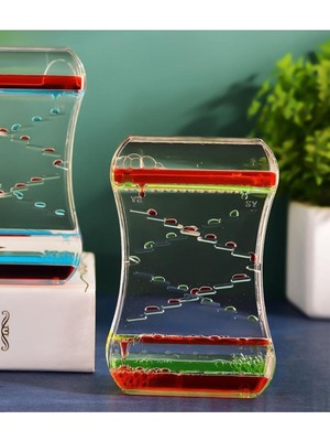 Feyza Design Şeffaf Cam Kum Saati, Zarif ve Dekoratif Ince Detaylar ile Şıklık Katıyor