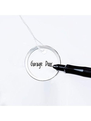 Metal Rim Marking Tags, Metal/, 1 – 1/4" Çap, Beyaz, 500/BOX, Sold As 1 Box