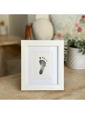 Tekli Bebek El Veya Ayak Izi Çerçevesi - Yenidoğan 0-6 Aylık Baskı Kiti ile Uyumlu - Sadece Çerçeve