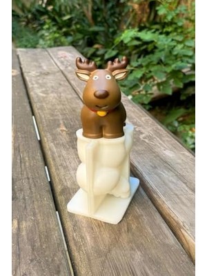 3D Christmas Geyik Silikon Mum Kalıbı