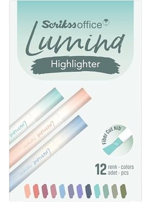 Lumina Fosforlu Kalem Pasifik Colour - 5523U 12 Lik Amb