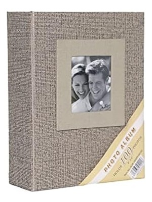 10X15CM 100 Fotoğraf Kapasiteli Lüks Koton Fotoğraf Albümü (Vizon)