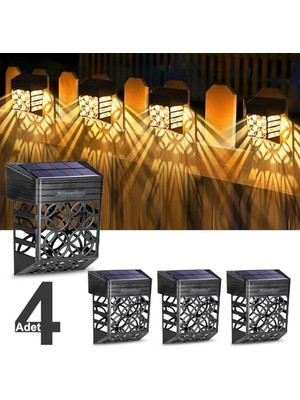 Güneş Enerjili Duvar ve Çit LED Aydınlatma 4 ADET/GT-SL22