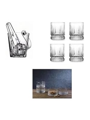 9 Parça Elsyia Lüx Viski Seti Buz Kovalı
