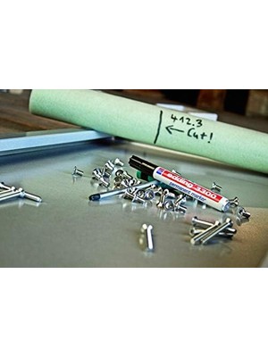 3300 Permanent Markör - Kırmızı - 10 Kalem - 1-5 mm Kesik Uçlu