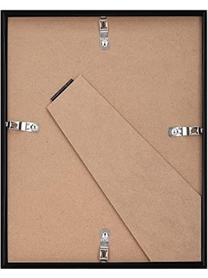 Americanflat 12 Parça 5x7 Galeri Duvar Resim Çerçevesi Seti Siyah Cilalı Camlı Yatay ve Dikey Biçimlerde Duvar ve Masa Üstü Için