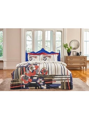 Vanessa Standart Pamuk Nevresim Takımı, Kırmızı, Çift Kişilik