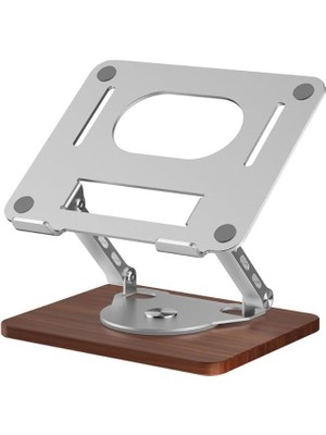 Notebook ve Laptop Uyumlu 360 Derece Dönen Stant, Ayarlanabilir Laptop Tutucu, Sağlam Tabanlı, Yüksekliği Ayarlanabilir Tutucu, Notebook Stant 1062M