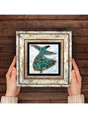 Taş Duvar Tablosu - Çerçeveli Taş Tablo - Dekoratif Duvar Sanatı - Modern Ev ve Ofis Duvar Dekoru T1-127