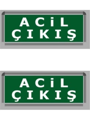 Opto 3W Çıkış-Exit LED Armatür - 2 Adet (Acil Çıkış) Hs 4604