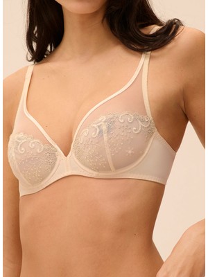 Simone Perele Krem - Bej Balenli Sütyen 12X319 Sımone P
