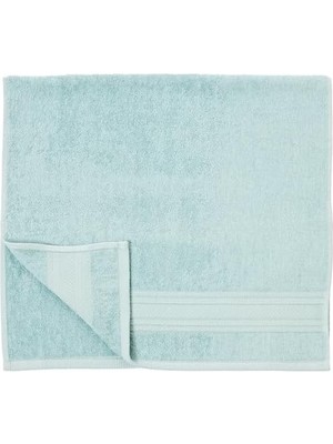 Mimosa Çiçek Desenli%60 Pamuk%40 Viskoz Hamam Seti, Taş-Nil Mavisi, 2 Adet 70X150 cm Havlu, 2 Adet 50X90 cm Havlu