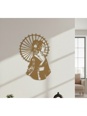 Arussio Geisha Çerçevesiz Dekoratif Ahşap Tablo