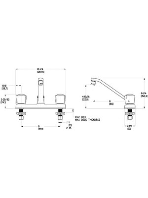 Pfirst Serisi 2 Saplı Mutfak Bataryası, Cilalı Krom