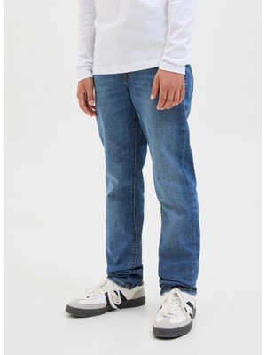 Jack & Jones Normal Bel Mavi Erkek Çocuk Denim Pantolon 12284345