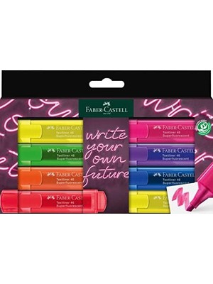 Fosforlu Kalem Seti, 8’li, Şeffaf Renkler, Su Bazlı Mürekkep, Kesik Uç, 3 Farklı Çizgi Kalınlığı, Dayanıklı Mürekkep