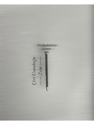 Filografi Filografi Çivisi Nikel Renk Düz Baş 500 Gram