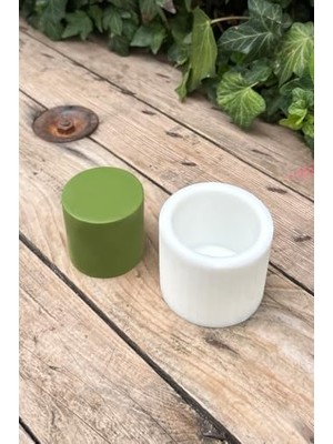 Silindir 3D Mum Kalıbı 6X6X6 (Silikon) 1 Adet