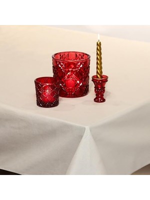 Ekru Pamuklu Masa Örtüsü (140X180)