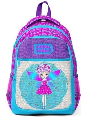 Kız Ilkokul Sırt Çantası Simli ve Parlak Okul Çantası