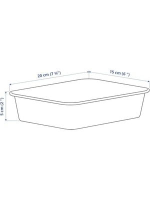 Kutu, Bej, 15X20X5 cm