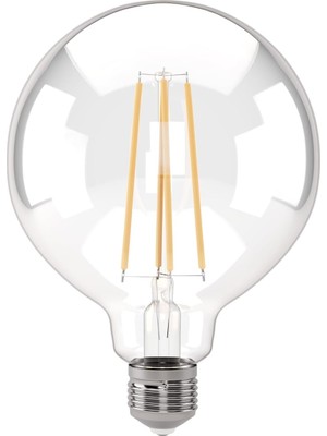 E27 Dim Edilebilir Filaman G95 Lamba 7W 806LM 2700K Clear