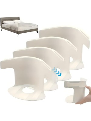 Çarşaf Tutucu Aparat Seti (4’lü) – Çarşaf Klipsi, Çarşaf Kilitleyici, Yatak Çarşafı Sabitleyici, Dayanıklı Plastik Çarşaf Tutucu, Kolay Kurulum, Tüm Yatak Boyutlarına Uyumlu (Beyaz)
