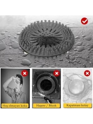 Life Yuvarlak Silikon Süzgeçli Lavabo Tıpası MIT1068