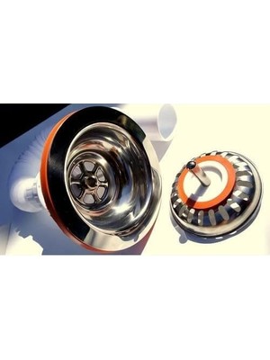 Sifon Süzgeci 8 mm Üniversal Paslanmaz Çelik Üst Izgara Çöp Süzgeci (2)