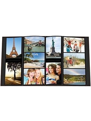 Albums Kolaj Çerçevesi Kabartmalı Seyahat Dikişli Deri Kapak Fotoğraf Albümü, Kahverengi, 30 x 40 cm