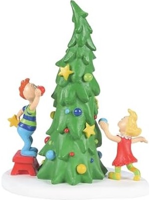 Department 56 Dr. Seuss The Grinch Village  Whoville Ağacı Figürü, 10 Cm, Çok Renkli