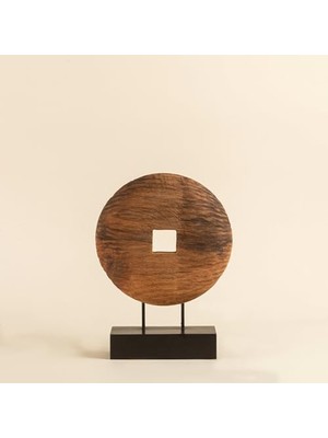 Tenggara Standlı Dekoratif Obje 44 cm Natural