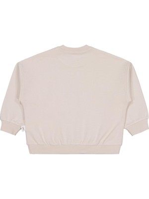 Civil Baby Ayı Empirme 6-18 Ay Sweatshirt - Bej 9-12 Ay