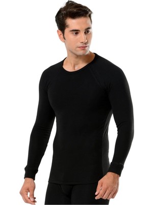 Dowry Erkek Termal Uzun Kol Üst Içlik Siyah Outdoor T-1100