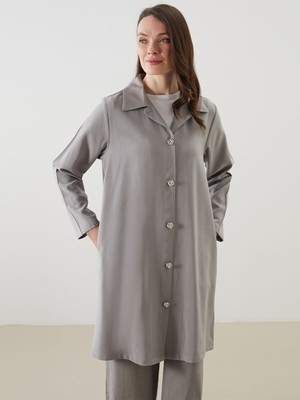 Lc Waikiki Yeni Sezon Keten Görünümlü Kadın Gömlek Tunik