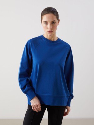 Lc Waikiki Yeni Sezon Bisiklet Yaka Oversize Kadın Sweatshirt