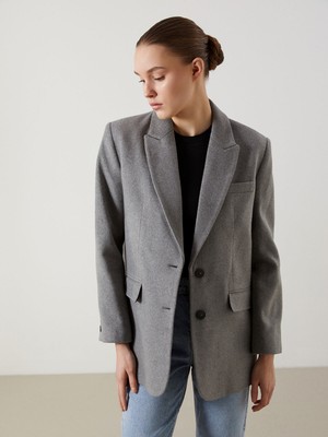 Lc Waikiki Yeni Sezon Kaşe Kadın Blazer Ceket