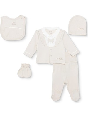 Bebetto Bebetto, Erkek, 5li Askı Hastane Çıkışı, Çıtçıtlı, Little Boss, Gömlek Yaka, Uzun, Uzun Kol