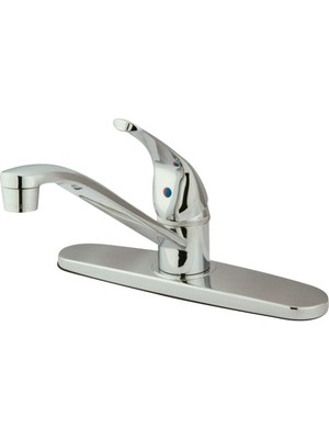 KB5710 Chatham Tek Kollu Saplı Mutfak Musluğu, Püskürtücüsüz, 20 Cm, Cilalı Krom