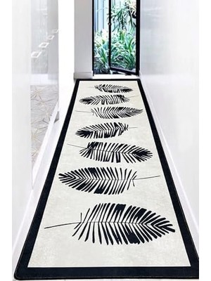 Hoja Djt Jel Kaymaz Taban Yıkanabilir Yumuşak Yüzey Kesme Halı Yolluk, 100 x 300