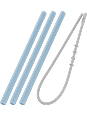 Silikon Pipet 3 Lü & Tem.fırçası - Mineral Blue