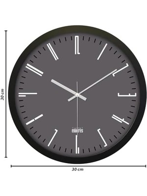 30 cm Gerçek Cam Sessiz Mekanizma Duvar Saati