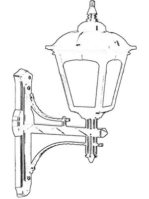68185 Bahçe Aplik, 60 W, Siyah