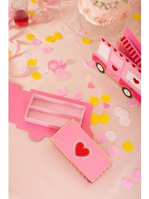 Truck Tasarımlı Karton Hediye Kutusu - Sevgililer Günü, Doğum Günü, Çocuk Partileri Için Dekoratif, Katlanabilir Ambalaj Kutu, Özel Tasarım (2ADET)