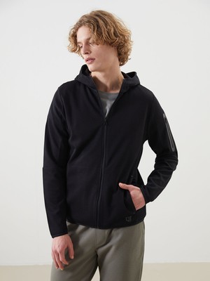 Lc Waikiki Yeni Sezon Kapüşonlu Uzun Kollu Erkek Fermuarlı Sweatshirt