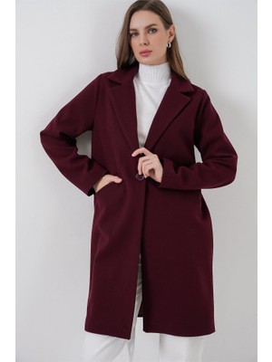 9085 Kaşe Kaban - Bordo