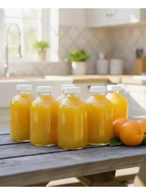 JUNİBELİW 8 Adet Çok Amaçlı Cam Şişe Oda Kokusu Esans Shot Şişesi Çok Amaçlı Plastik Kapaklı 8X50ML